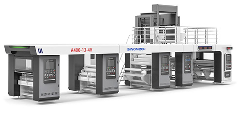 Laminadora solventless (sem solvente) quadplex, A400-13-4V